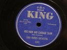 TODD RHODES ORCHESTRA  Hog Maw And Cabbage Slaw  KING  hear soundclip  R&B 78