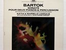 KATIA & MARIELLE LABEQUE - BARTOK sonata for 2 piano & percussion ERATO LP NM