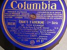3 records Columbia Madeleine GREY soprano : Chants d'Auvergne Ex