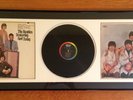 BEATLES 2ND STATE PASTE OVER, 3RD STATE BUTCHER ALBUMS, AND RECORDS IN ONE FRAME
