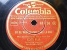 EDITH PIAF Columbia 5089 FRENCH 78 LA VIE EN ROSE / UN REFRAIN COURAIT DANS LA R