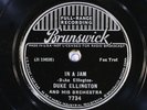 78 RPM -- Duke Ellington and His Orchestra, Brunswick 7734, EE+  Jazz