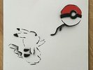 Banksy Pokemon Moonshake Records Test Press 80/100 Pikachu w/ Pokeball ONLY 20