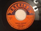 Blues Soul - EXCELLO - 45 - CAROL FRAN - KNOCK KNOCK - EMMIT LEE'S COME BACK