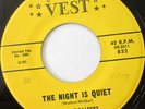 THE VOCALEERS The Night Is Quiet b/w Hear My Plea 45 RARE DOO-WOP VEST 832