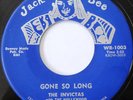 THE INVICTAS Nellie b/w Gone So Long 45 RARE ORIG JACK BEE 1003 DOO-WOP