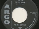 MONOTONES on Argo —FOOLS WILL BE FOOLS— r&b uptempo doo wop 45 | ORIG | LISTEN