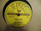 EARL PETERSON BOOGIE BLUES KILLER ROCKABILLY 78 ON SUN 197 VG++ COPY
