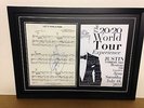 Justin Timberlake Genuine Hand Signed/Autographed Songsheet with Poster and COA