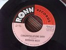 NORTHERN  SOUL  -  BARBARA WEST - CONGRATULATIONS BABY - RONN RECORDS