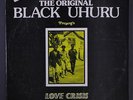 BLACK UHURU: Love Crisis LP (Jamaica, light blue text, sm toc, corner ding, som