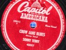 78-BLUES-SONNY TERRY-CROW JANE BLUES/BEER GARDEN BLUES on CAPITOL AMERICANA