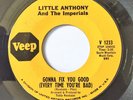 Northern Soul 45 LITTLE ANTHONY +IMPERIALS Gonna Fix You Good VEEP orig ‘66 HEAR