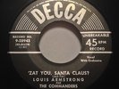 Louis Armstrong Zat You Santa Claus? 45 Cool Yule Christmas Decca