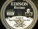 RARE EDISON RACE RECORD -Rosa Henderson/Viola McCoy  Edison 51478  E-