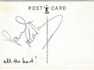 BRILLIANT PAUL McCARTNEY SIGNED ALL THE BEST PROMO POST CARD THE BEATLES CAIAZZO