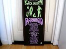 BLACK SABBATH PARANOID PROMOTIONAL POSTER LYRIC SHEET,POP ROCK,OZZY,HEAVY METAL