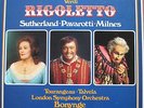 RIGOLETTO VERDI SUTHERLAND PAVAROTTI MILNES LONDON SYMPH. UK DECCA 3LP SET 542-4