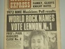 NME SEPTEMBER 30 1972 JOHN LENNON MARC BOLAN HAWKWIND NEIL DIAMOND SLADE FREE