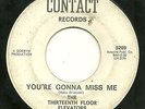 Psychedelic 45-13th Floor Elevators-You're Gonna Miss Me/Tried to Hide=Contact