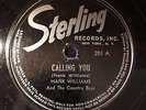 Hank Williams 78 Sterling Record 201 - Calling You/Never Again