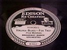 EDISON 10 In. RECORD # 50930 HARRY RADERMAN'S JAZZ ORCHESTRA BROADWAY DANCE