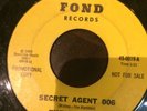 KILLER MOD SECRET AGENT GARAGE 45 ; THE RIPTIDES ;SECRET AGENT 006/ CALL ME BLU