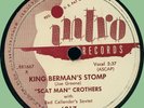 SCAT MAN CROTHERS King Berman's Stomp / Just Like Two Drops 78rpm Intro 1951