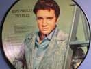 ELVIS PRESLEY   TROUBLES    PICTURE DISC LP   Denmark 1984   NEAR MINT condition