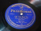 BLUES ETHEL WATERS JOE SMITH Tell 'Em Bout Me PARAMOUNT 12214
