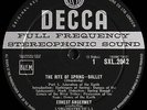 SXL 2042 / ANSERMET / STRAVINSKY / THE RITE OF SPRING /HALF MOON FLIPBACKS/1K/5E