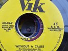 THE HEARTBREAKERS  VIK REPRO  LABEL   45 WITHOUT A CAUSE      HARD TO FIND
