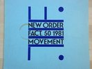 New Order - Movement, Factory Records, original with inner, c.1981. Joy Division