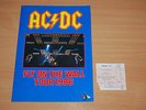 AC/DC - 1986 UK TOUR PROGRAMME & RARE WEMBLEY TICKET Fly On The Wall