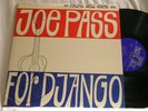 JOE PASS For Django John Pisano Jim Hughart Colin Bailey Pacific Jazz stereo LP