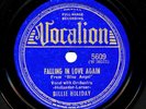 BILLIE HOLIDAY - 1940 Vocalion 5609 - Falling In Love Again / Ghost of Yesterday