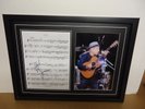 Paul Simon Genuine Hand Signed/Autographed Songsheet with a Photo and COA