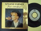 Mylène FARMER Sans contrefaçon 45 tours pochette dorée 1987 - RARISSIME - TBE
