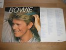 BOWIE, DAVID:RARE + INNER SLEEVE WITH LYRICS LP EX/EX