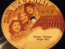 RARE Universal 78 The Andrews Sisters Buck Privates PICTURE LABEL WWII 1941