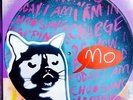 GRUMPY CAT NO plain design. Stencil artwork on vinyls. Made in Australia