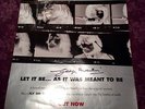 Hand signed George Martin Beatles Let It Be Naked poster