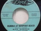Mike Gordon & The Agates WILD SURF INSTRUMENTAL 45  RUMBLE AT NEWPORT BEACH Dore