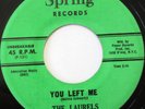 THE LAURELS Baby Talk b/w You Left Me 45 RARE DOO-WOP SPRING 1112 VG+