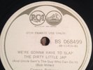 RCA Victor 78 RPM White Label Promo Carson Robison ...Slap The Dirty Little Jap