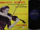 JOHANNA MARTZY Brahms Violin Concerto Kletzki Original Oz Columbia