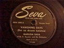 1940S SOVIET RUSSIAN SINGER: MARUSIA SAVA  FOLK SONGS  SEVA LABEL 78