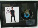 SIGNED FRAMED RECORD PUPPY LOVE BY DONNY OSMOND