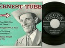 ERNEST TUBB s/t    ORIGINAL 1961 DECCA 45rpm EP w/PICTURE cover   MINT-