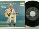 ERNEST TUBB   DADDY OF 'EM ALL   1957 ORIGINAL 45rpm EP w/PICTURE cover   MINT-